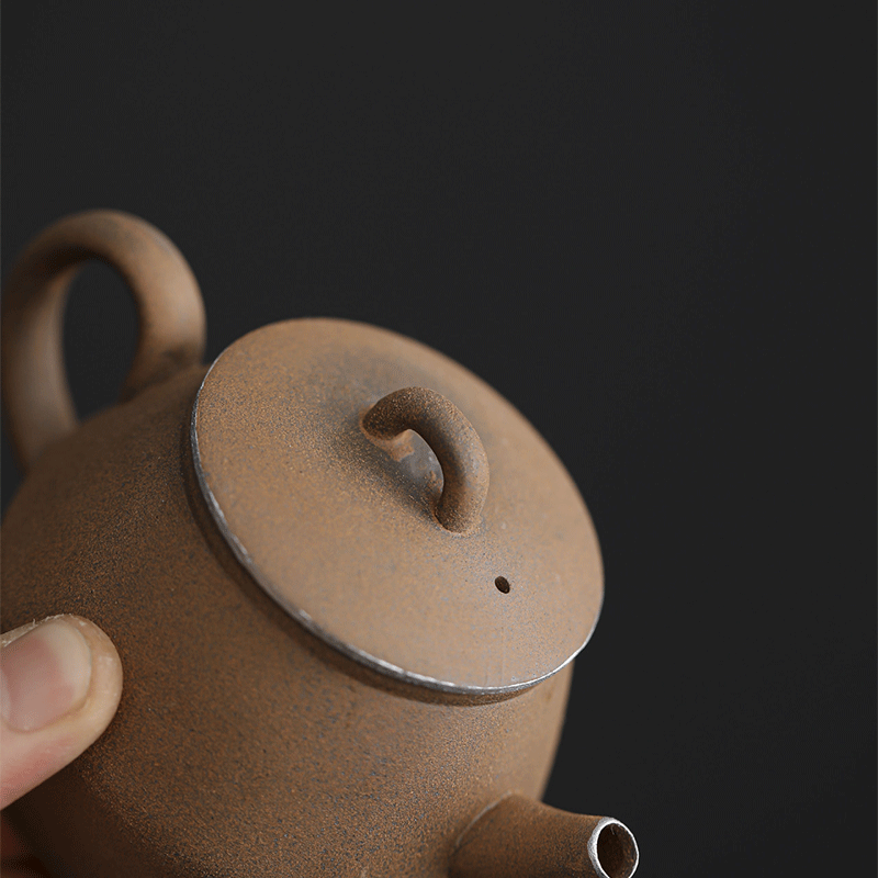 Vintage Rustic Stoneware Teapot