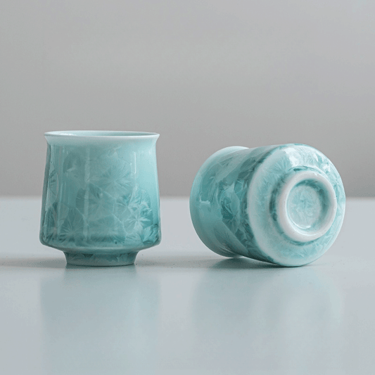 Green Crystalline Glaze Master Tea Cup