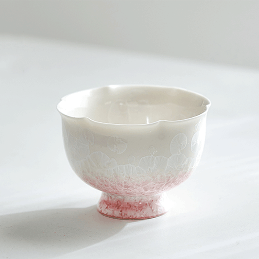 Pink Crystalline Glaze Master Tea Cup