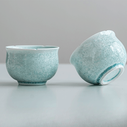 Green Crystalline Glaze Master Tea Cup