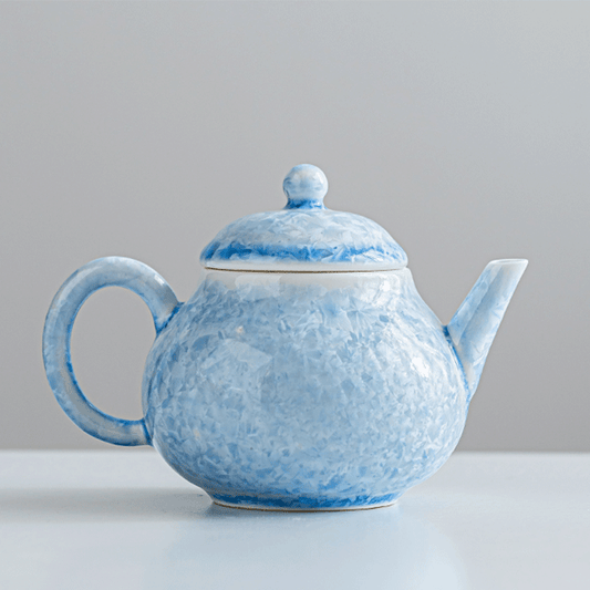 Blue Crystalline Glaze Gradient Teapot