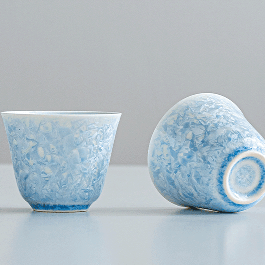 Blue Crystalline Glaze Master Tea Cup