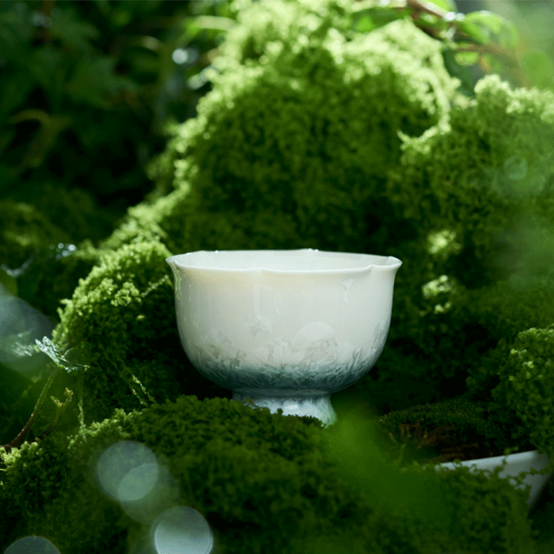 Blue Crystalline Glaze Master Tea Cup