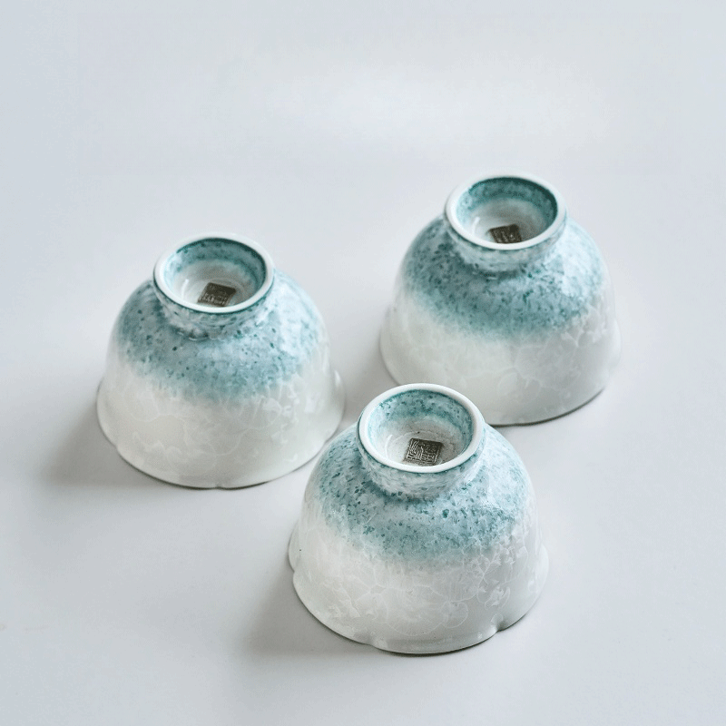 Blue Crystalline Glaze Master Tea Cup