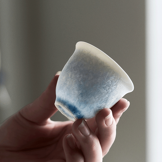 Blue Crystalline Glaze Master Tea Cup