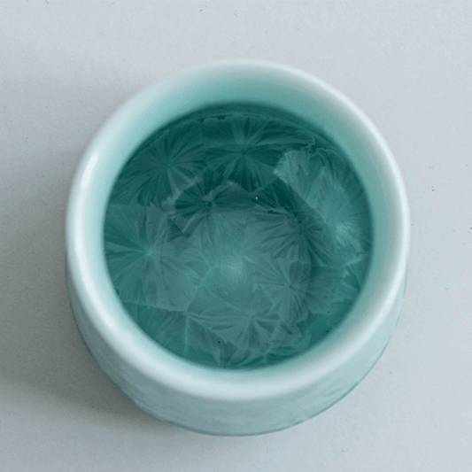 Green Crystalline Glaze Master Tea Cup