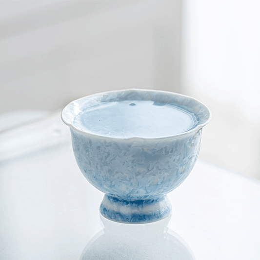 Blue Crystalline Glaze Master Tea Cup