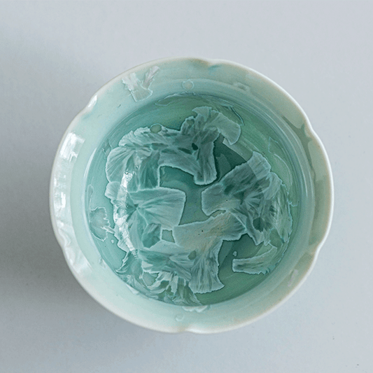 Green Crystalline Glaze Master Tea Cup