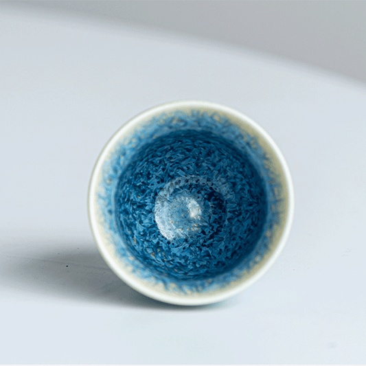 Dark Blue Crystalline Glaze Master Tea Cup
