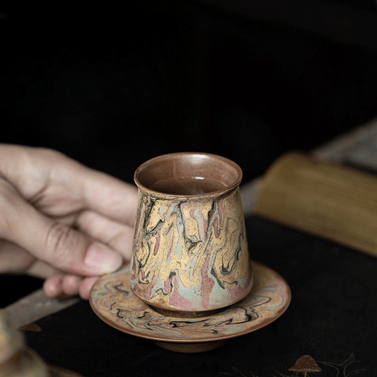 Oil Painting Dunhuang Teacup