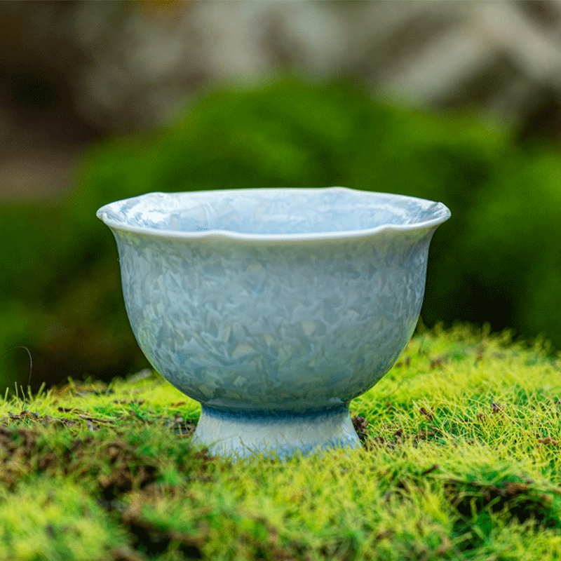 Blue Crystalline Glaze Master Tea Cup