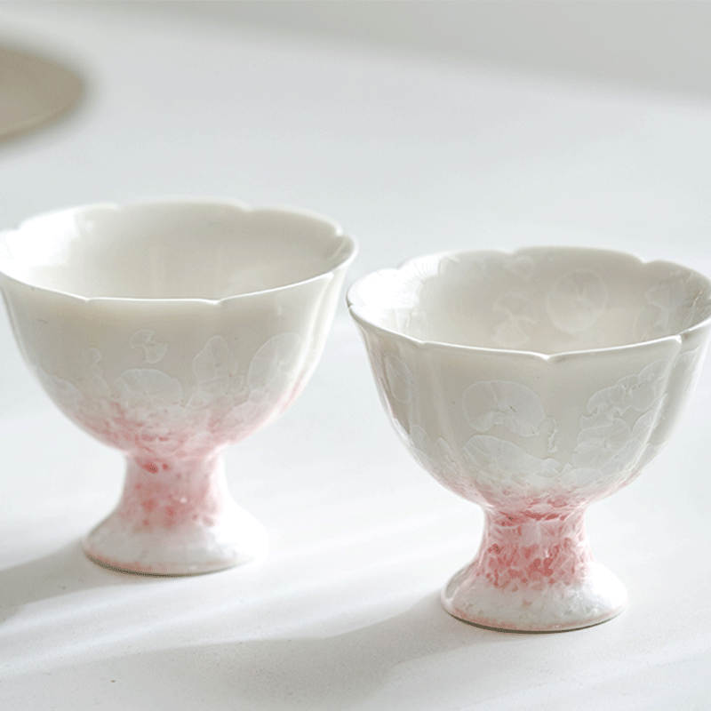 Pink Crystalline Glaze Master Tea Cup