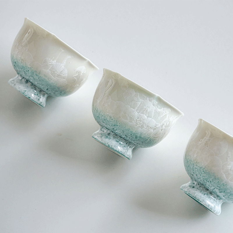 Blue Crystalline Glaze Master Tea Cup