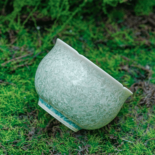 Green Crystalline Glaze Master Tea Cup