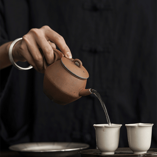 Vintage Rustic Stoneware Teapot