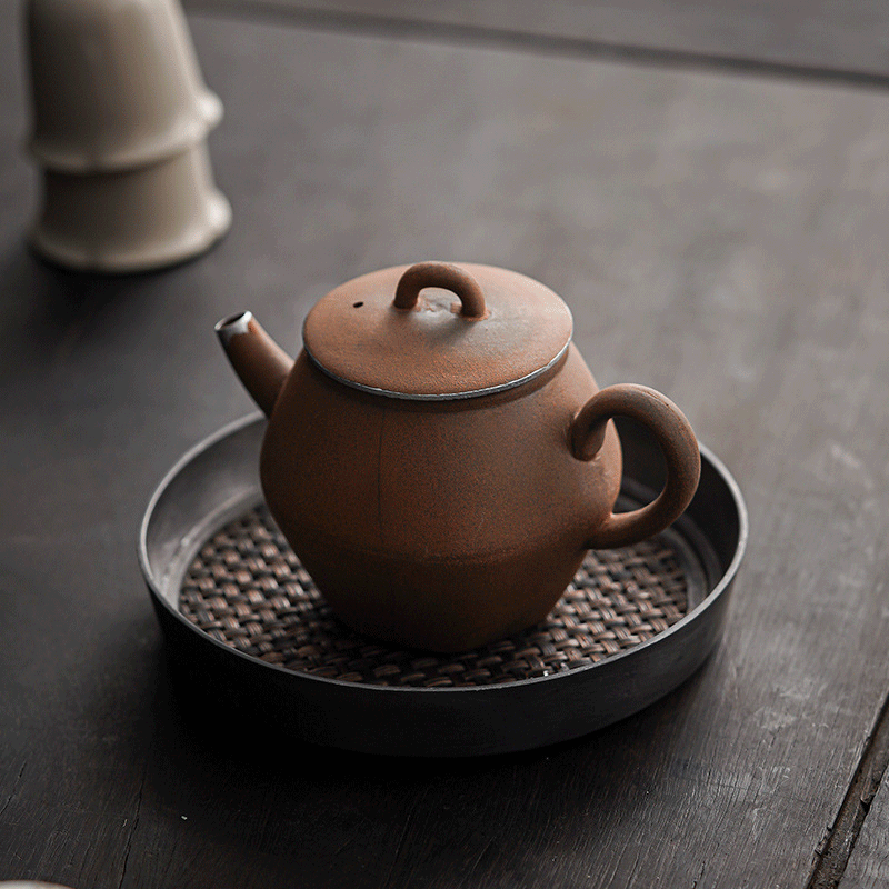 Vintage Rustic Stoneware Teapot
