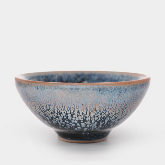 Floating Snowscape Glaze Jian Zhan Teacup