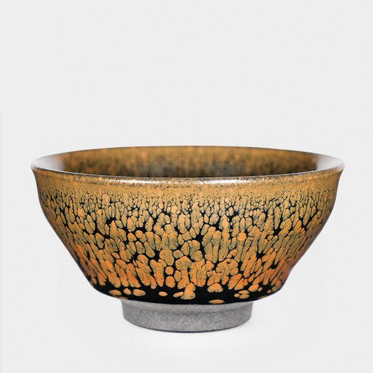 Gilded Quill Glaze Jian Zhan Teacup