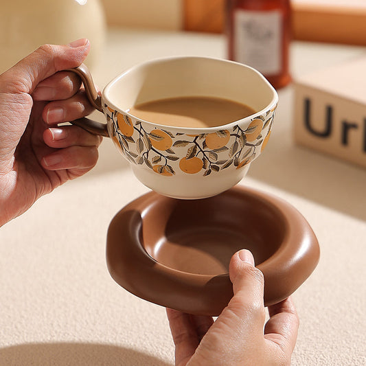 Hand-painted Vintage Coffee Cup