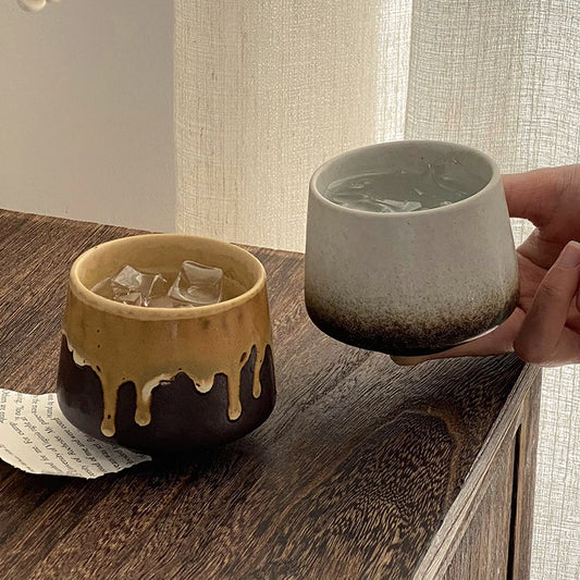 Handmade Dripping Glaze Coffee Cups