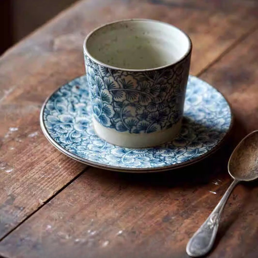 Blue & White Coffee Cup