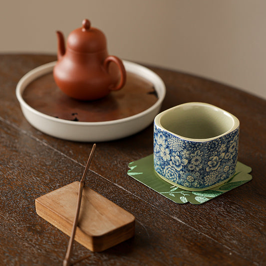 Intertwined Lotus Blue & White Master Cup