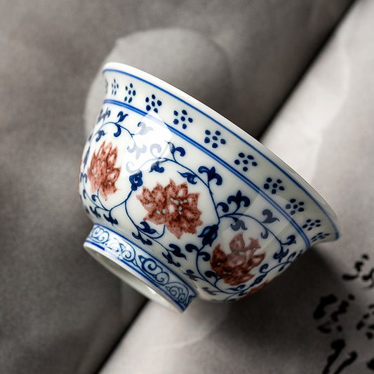 Red Lotus Blue & White Master Cup