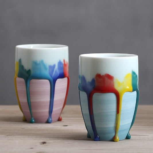 Handmade Dripping Glaze Coffee Cup