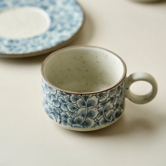 Blue & White Coffee Cup